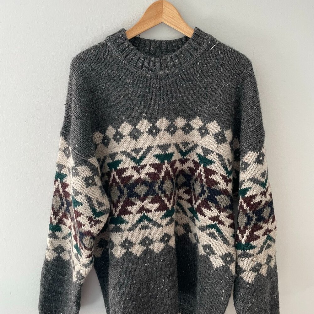 Vintage Abercrombie & Fitch Women's Wool 'THE BIG SWEATER' - Size M
